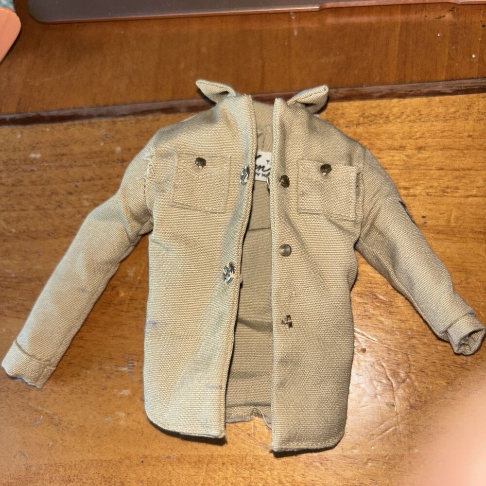 Vintage KEN Doll TAN SHIRT JACKET  Army Air Force  Military 1960's 797